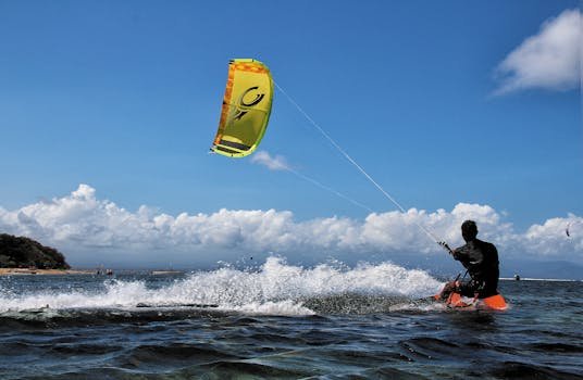 Man surfing on the Beach