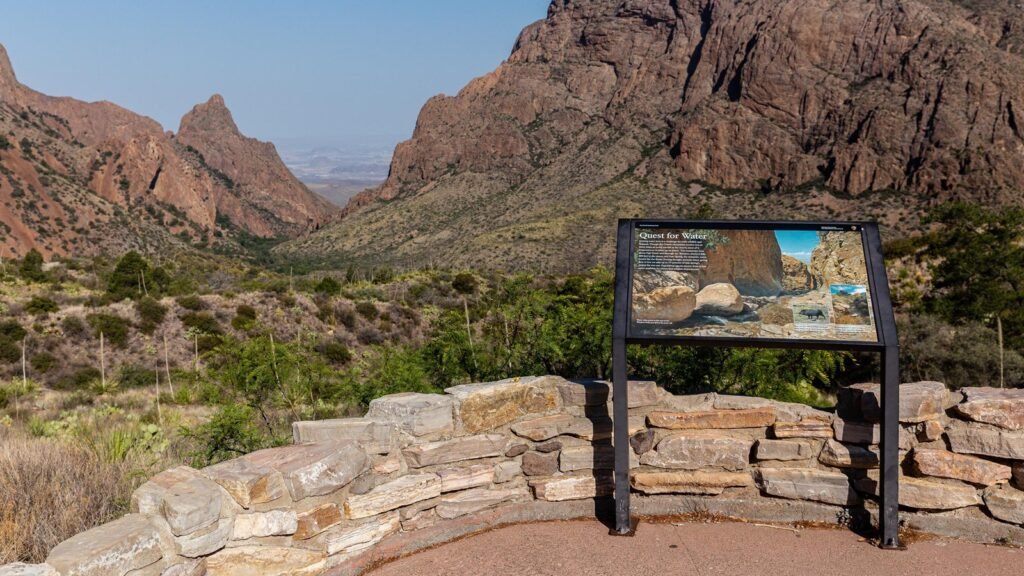 hiking in Chisos mountains of Big Bend